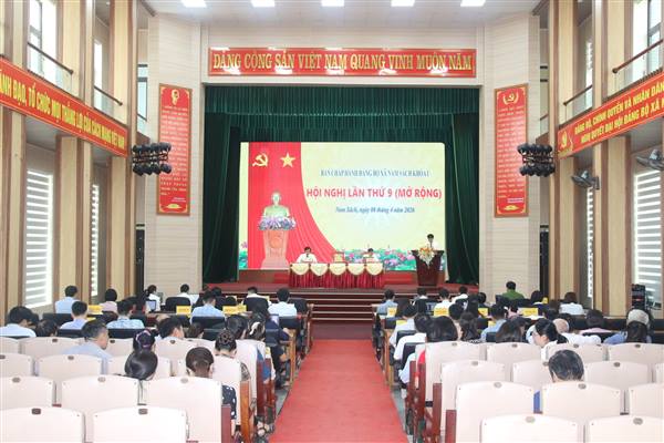 Đảng uỷ xã Nam Sách tổ chức Hội nghị Ban Chấp hành Đảng bộ mở rộng lần thứ 9