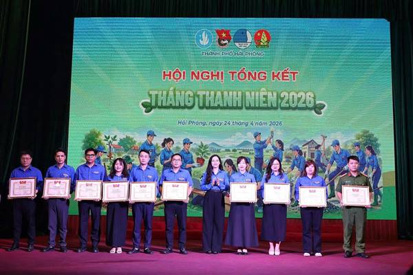 Đoàn xã Nam Sách xếp thứ 2 toàn thành phố trong Tháng Thanh niên năm 2026