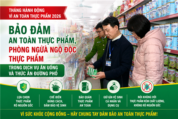Nam Sách triển khai “Tháng hành động vì an toàn thực phẩm” năm 2026