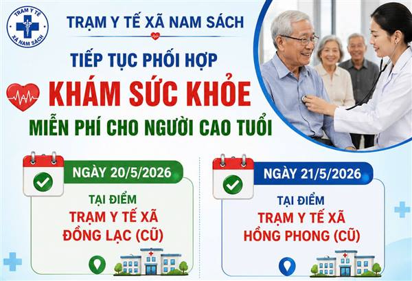 Xã tiếp tục tổ chức khám sức khỏe miễn phí cho người cao tuổi