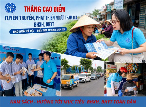 Tháng 5 - Tháng cao điểm tuyên truyền, phát triển người tham gia BHXH, BHYT
