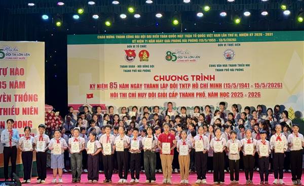 Thiếu nhi xã Nam Sách đạt thành tích cao tại Hội thi “Chỉ huy Đội giỏi” cấp thành phố