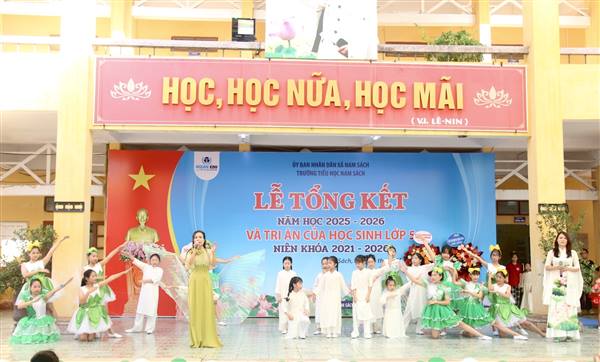 Trường Tiểu học Nam Sách tổ chức Lễ tổng kết năm 2025-2026