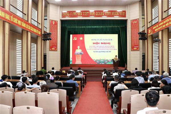 Đảng ủy xã Nam Sách quán triệt Quy định số 21-QĐ/TW về công tác kiểm tra, giám sát và kỷ luật của Đảng