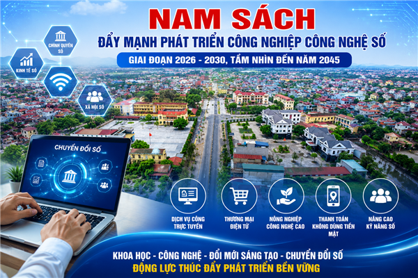 Nam Sách đẩy mạnh phát triển công nghiệp công nghệ số giai đoạn 2026 - 2030, tầm nhìn đến năm 2045