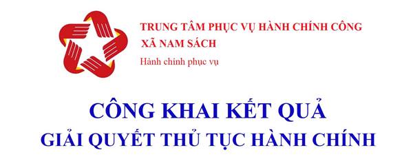 Công khai kết quả giải quyết thủ tục hành chính ngày 26/6/2026