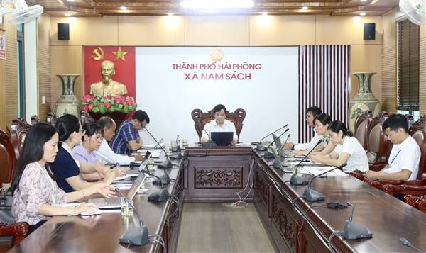 Ban Văn hoá - Xã hội HĐND xã Nam Sách giám sát việc thực hiện chính sách bảo trợ xã hội