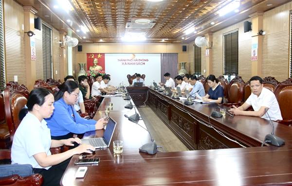 Xã Nam Sách tham dự phiên họp chuyên đề về thúc đẩy phát triển khoa học, công nghệ, đổi mới sáng tạo, chuyển đổi số