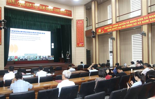 Xã Nam Sách tham dự hội nghị công tác tuyên giáo và dân vận 6 tháng đầu năm, nhiệm vụ trọng tâm 6 tháng cuối năm 2026