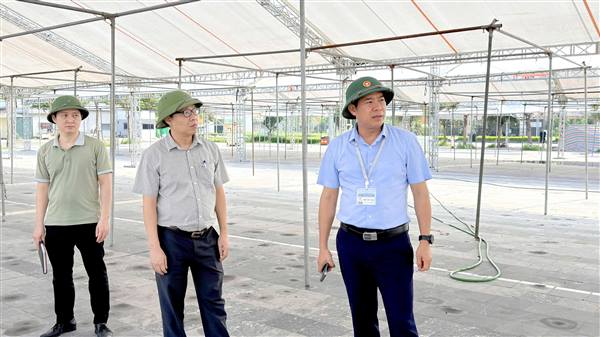 Phó Chủ tịch UBND xã Nam Sách kiểm tra công tác chuẩn bị Hội chợ OCOP năm 2026