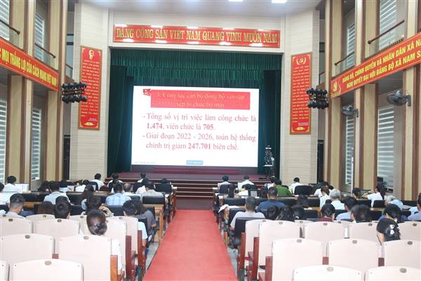 Sơ kết 1 năm vận hành mô hình tổ chức tổng thể của hệ thống chính trị, mô hình chính quyền 3 cấp