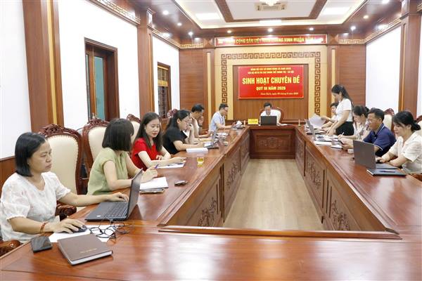 Đảng bộ các cơ quan Đảng, Chi bộ MTTQ và các đoàn thể chính trị - xã hội xã Nam Sách sinh hoạt chuyên đề quý III năm 2026