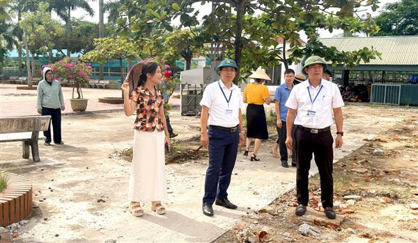 Lãnh đạo xã Nam Sách kiểm tra công tác chuẩn bị năm học mới 2026 – 2027