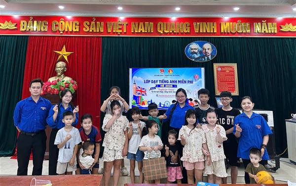 Đoàn xã Nam Sách tổ chức lớp dạy tiếng anh miễn phí hè năm 2026