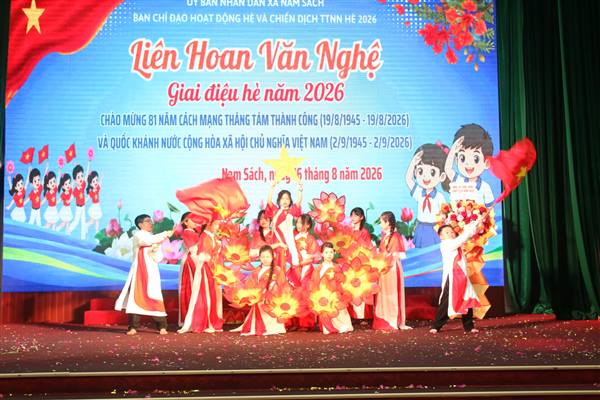 Sôi động “Giai điệu hè” – Nơi thanh thiếu nhi Nam Sách tỏa sáng tài năng