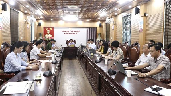 Đảng uỷ xã Nam Sách cho ý kiến Đề án sắp xếp các cơ sở giáo dục mầm non, phổ thông công lập và thành lập tổ chức đảng sau sắp xếp