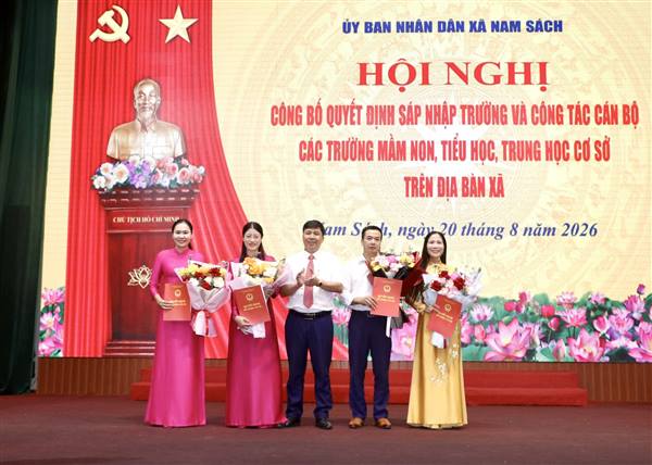 Nam Sách kiện toàn mạng lưới trường học, tạo nền tảng nâng cao chất lượng giáo dục