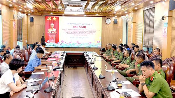 Xã Nam Sách sơ kết đợt cao điểm bảo đảm trật tự công cộng, trật tự đường hè và an toàn giao thông