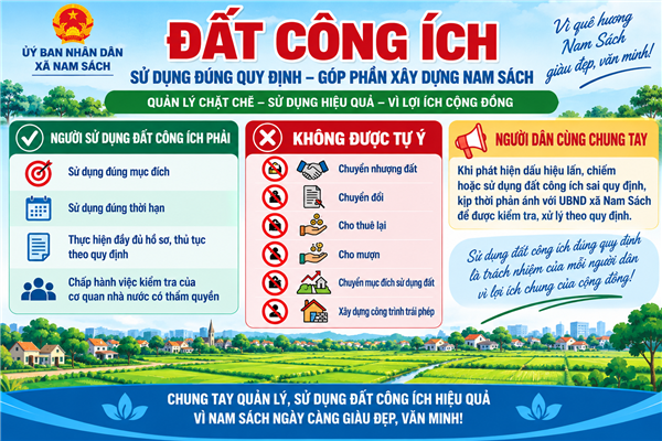 Tăng cường quản lý, sử dụng đất công ích trên địa bàn