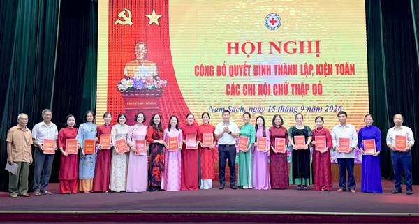 Nam Sách kiện toàn tổ chức Hội Người cao tuổi, Chữ thập đỏ và Khuyến học tại các thôn