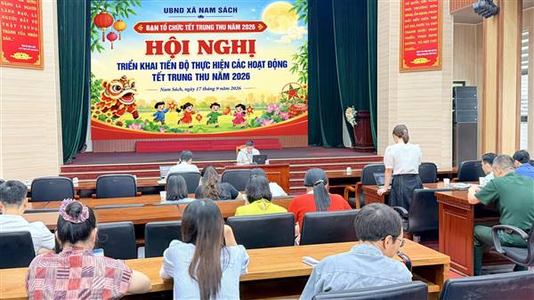 Nam Sách triển khai công tác tổ chức Tết Trung thu năm 2026