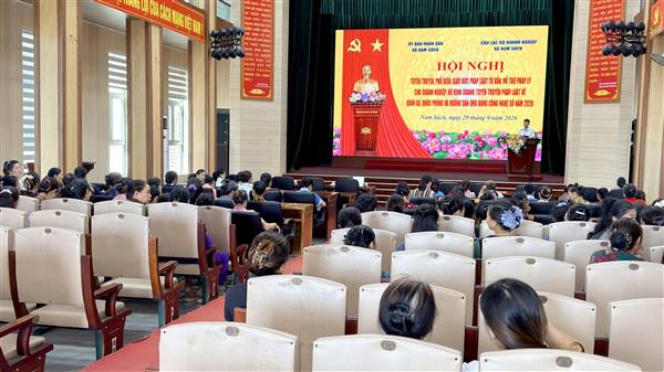 Nam Sách tổ chức hội nghị tuyên truyền, phổ biến, giáo dục pháp luật năm 2026