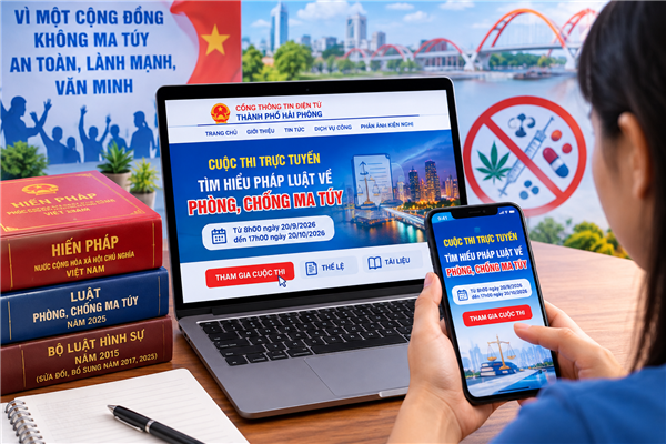 Tích cực tham gia Cuộc thi trực tuyến tìm hiểu pháp luật về phòng, chống ma túy