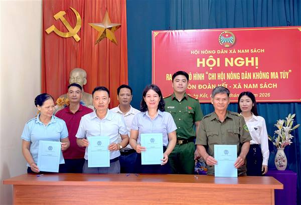 Ra mắt mô hình “Chi hội nông dân không ma túy” đầu tiên tại xã Nam Sách