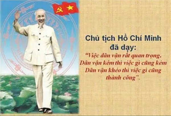PHÁT HUY TRUYỀN THỐNG CÔNG TÁC DÂN VẬN – XÂY DỰNG CHÍNH QUYỀN GẦN DÂN, VÌ DÂN. 