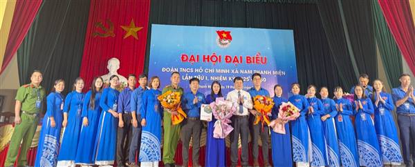 ĐẠI HỘI ĐẠI BIỂU ĐOÀN THANH NIÊN CỘNG SẢN HỒ CHÍ MINH XÃ NAM THANH MIỆN LẦN THỨ I, NHIỆM KỲ 2025-2030 THÀNH CÔNG TỐT ĐẸP.