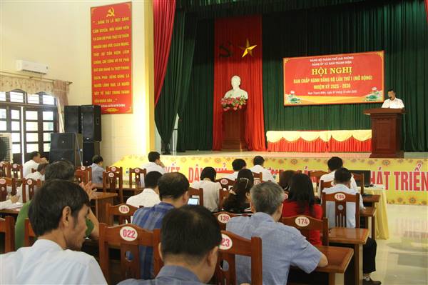          HỘI NGHỊ BAN CHẤP HÀNH ĐẢNG BỘ XÃ NAM THANH MIỆN LẦN THỨ NHẤT (MỞ RỘNG)