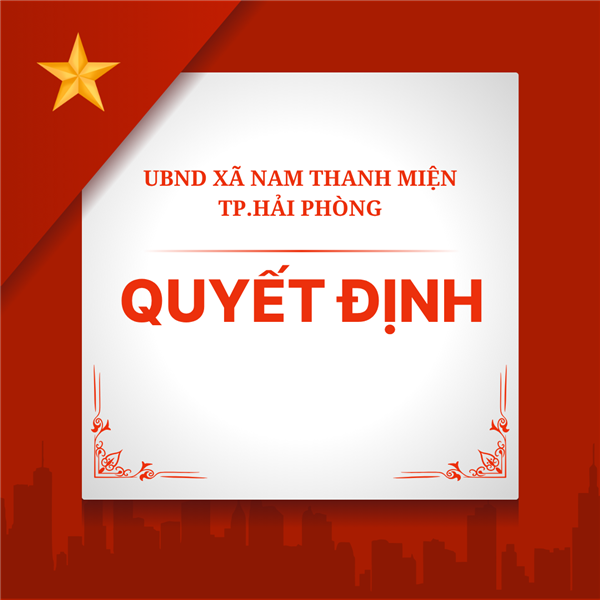 QUYẾT ĐỊNH BAN HÀNH QUY CHẾ LÀM VIỆC CỦA UBND XÃ NAM THANH MIỆN NHIỆM KỲ 2021-2026