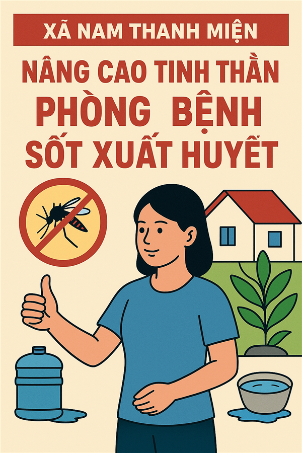 Diệt lăng quăng, diệt muỗi để phòng chống Sốt xuất huyết là trách nhiệm của mỗi người!