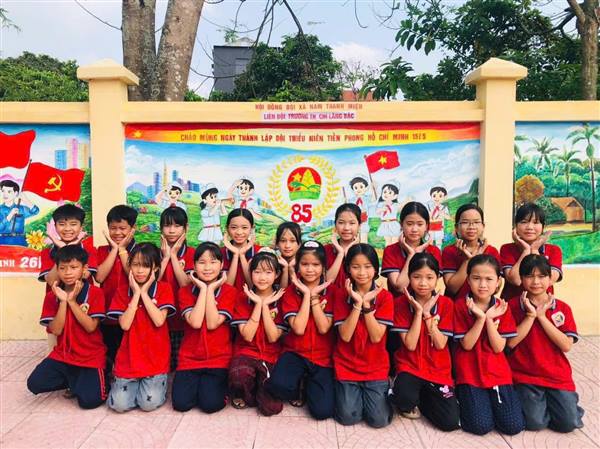 LIÊN ĐỘI TRƯỜNG TH CHI LĂNG BẮC RA MẮT CÔNG TRÌNH MĂNG NON CHÀO MỪNG 85 NĂM ĐỘI TNTP HỒ CHÍ MINH.