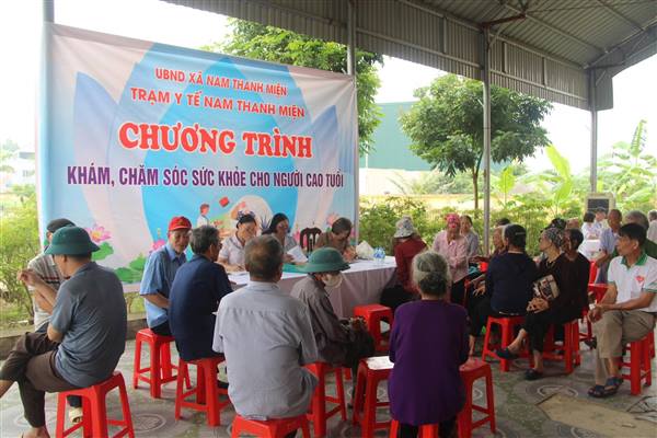 Trạm Y tế xã Nam Thanh Miện khám sức khỏe định kỳ, sàng lọc một số bệnh thường gặp cho người cao tuổi trên địa bàn xã năm 2026.