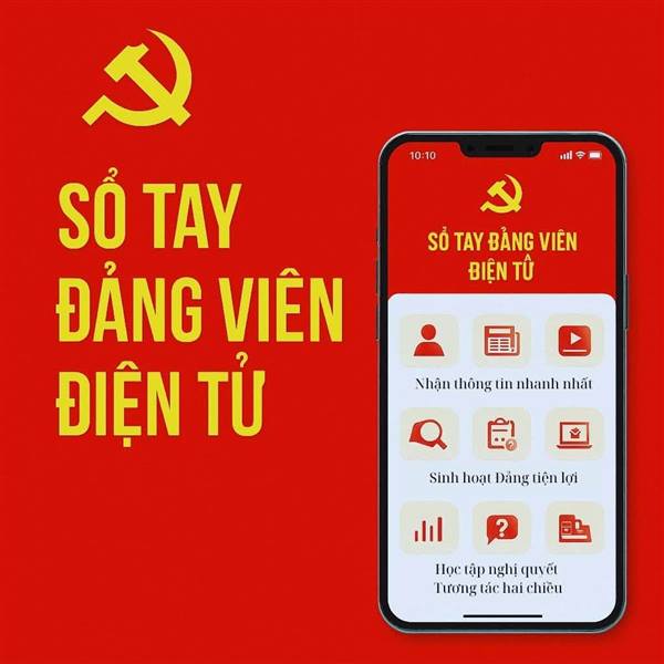 ĐẢNG UỶ XÃ NAM THANH MIỆN TÍCH CỰC ỨNG DỤNG SỔ TAY ĐẢNG VIÊN ĐIỆN TỬ, NÂNG CAO HIỆU QUẢ CHUYỂN ĐỔI SỐ TRONG CÔNG TÁC XÂY DỰNG ĐẢNG