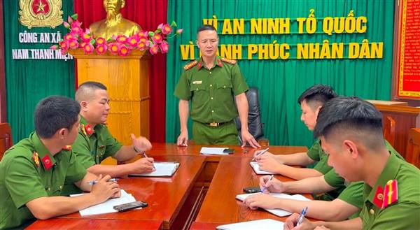 CÔNG AN XÃ NAM THANH MIỆN PHÁT HUY TRUYỀN THỐNG, GIỮ VỮNG BÌNH YÊN QUÊ HƯƠNG