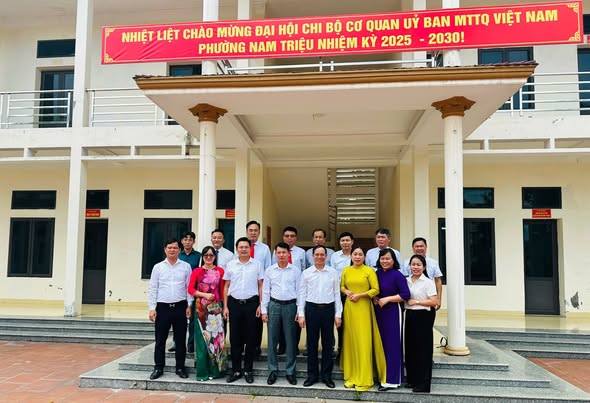 ĐẠI HỘI CHI BỘ CƠ QUAN MTTQ VIỆT NAM PHƯỜNG NAM TRIỆU, NHIỆM KỲ 2025-2030