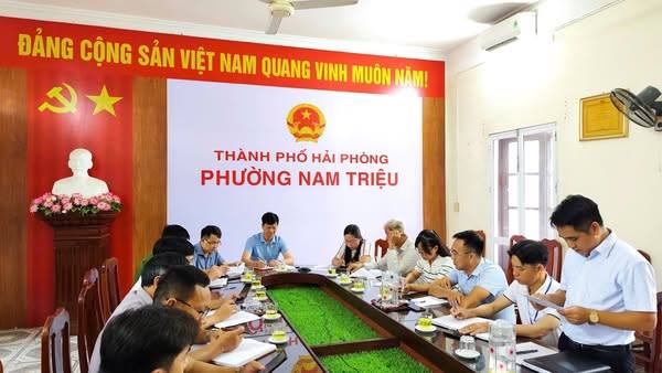 Sáng 01/8/2025 Ban An toàn giao thông phường Nam Triệu triển khai các nhiệm vụ, giải pháp đảm bảo trật tự an toàn giao thông trên địa bàn phường Nam Triệu