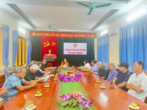 XÃ NGHI DƯƠNG BAN HÀNH QUYẾT ĐỊNH HỢP NHẤT HỘI NGƯỜI CAO TUỔI CÁC XÃ KIẾN QUỐC, NGŨ PHÚC, DU LỄ (CŨ) THÀNH HỘI NGƯỜI CAO TUỔI XÃ NGHI DƯƠNG 