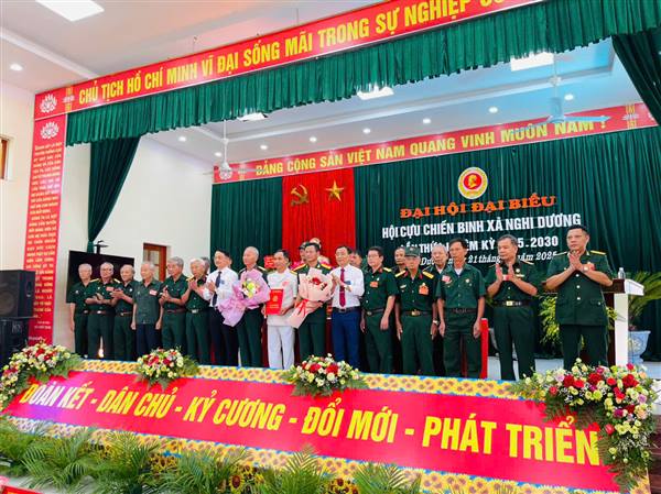 XÃ NGHI DƯƠNG TỔ CHỨC THÀNH CÔNG ĐẠI HỘI ĐẠI BIỂU HỘI CỰU CHIẾN BINH XÃ LẦN THỨ I, NHIỆM KỲ 2025 – 2030 
