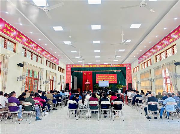 Xã Nghi Dương tham dự Hội nghị trực tuyến toàn quốc quán triệt Chỉ thị của Bộ Chính trị và triển khai công tác bầu cử đại biểu Quốc hội khóa XVI, đại biểu HĐND các cấp nhiệm kỳ 2026-2031 