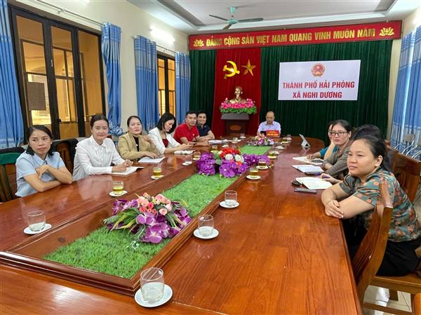 XÃ NGHI DƯƠNG DỰ HỘI NGHỊ TẬP HUẤN TRỰC TUYẾN TRIỂN KHAI THỰC HIỆN THỦ TỤC HÀNH CHÍNH KHÔNG PHỤ THUỘC ĐỊA GIỚI HÀNH CHÍNH