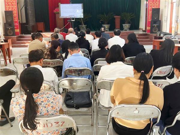 Đảng ủy xã Nghi Dương tổ chức hội nghị Báo cáo viên tháng 11 năm 2025
