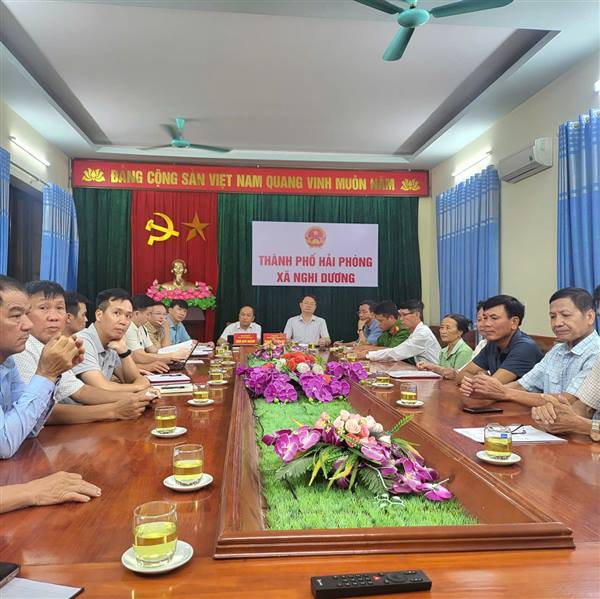 Sáng ngày 27/8/2025, UBND xã Nghi Dương tổ chức hội nghị bàn giao mốc giới tại Dự án khu công nghiệp Ngũ Phúc.