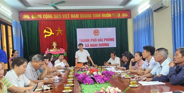 Sáng ngày 07/8/2025, UBND xã Nghi Dương triển khai hội nghị thống nhất một số nội dung chuẩn bị buổi Lễ ra quân vệ sinh môi trường vào ngày 9/8/2025 .