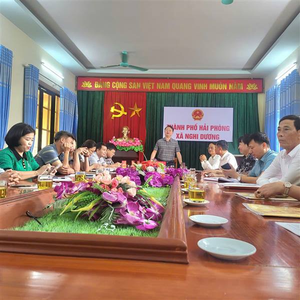 Sáng ngày 17/8/2025, Ban Thường vụ Đảng ủy xã Nghi Dương tổ chức hội nghị tiếp xúc các đồng chí Ủy viên Ban Chấp hành Đảng bộ 3 xã cũ báo cáo chương trình Đại hội Đại biểu Đảng bộ xã lần thứ I, nhiệm kỳ 2025-2030.
