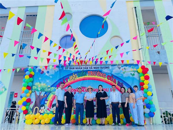 Chiều ngày 03/9/2025, UBND xã Nghi Dương kiểm tra công tác chuẩn bị khai giảng tại các trường học trên địa bàn xã