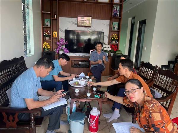Chiều ngày 05/9/2025,  UBND xã  Nghi Dương thành lập Đoàn kiểm tra công tác phân loại rác thải tại hộ gia đình.