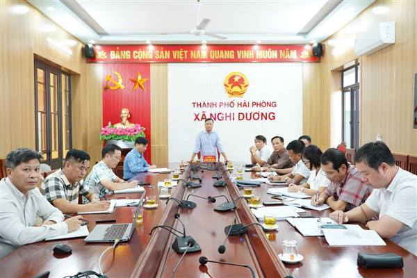 NGHI DƯƠNG LÀM VIỆC VỚI ĐƠN VỊ KHAI THÁC CÔNG TRÌNH THỦY LỢI ĐA ĐỘ VỀ PHƯƠNG ÁN XỬ LÝ CÁC CÔNG TRÌNH HOÀN TRẢ DỰ ÁN KCN NGŨ PHÚC
